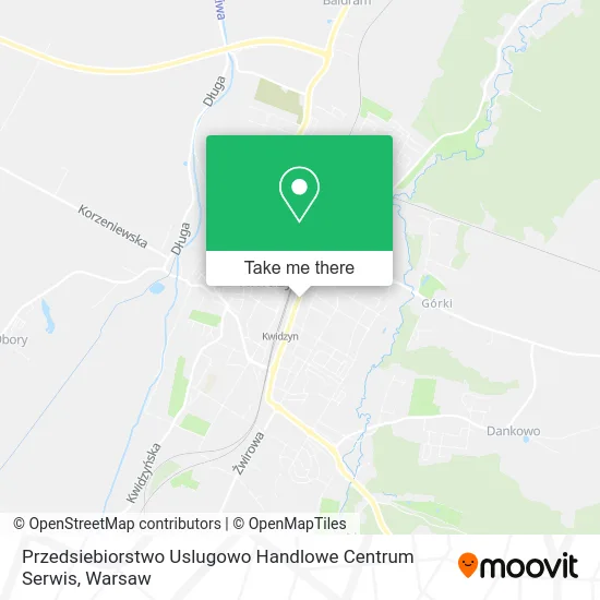 Карта Przedsiebiorstwo Uslugowo Handlowe Centrum Serwis