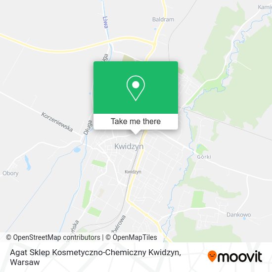 Карта Agat Sklep Kosmetyczno-Chemiczny Kwidzyn