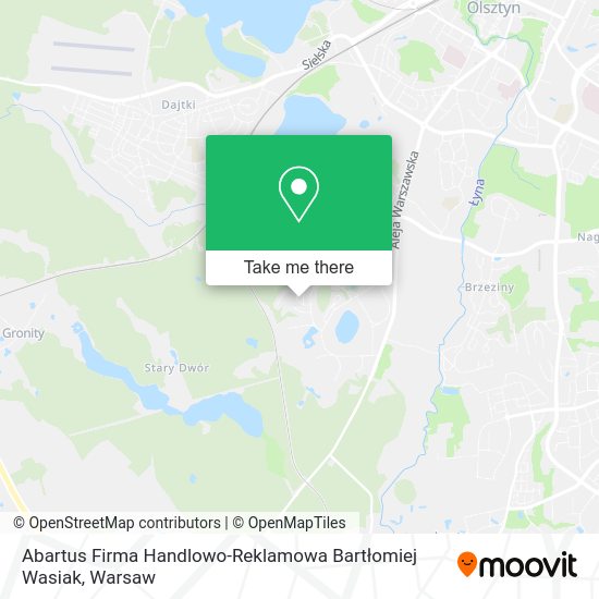 Abartus Firma Handlowo-Reklamowa Bartłomiej Wasiak map