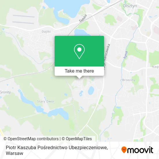 Piotr Kaszuba Pośrednictwo Ubezpieczeniowe map