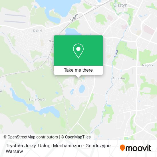 Карта Trystuła Jerzy. Usługi Mechaniczno - Geodezyjne