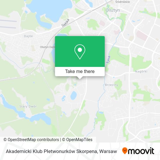 Akademicki Klub Płetwonurków Skorpena map