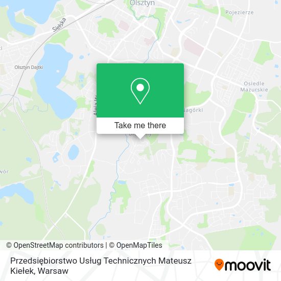 Przedsiębiorstwo Usług Technicznych Mateusz Kiełek map