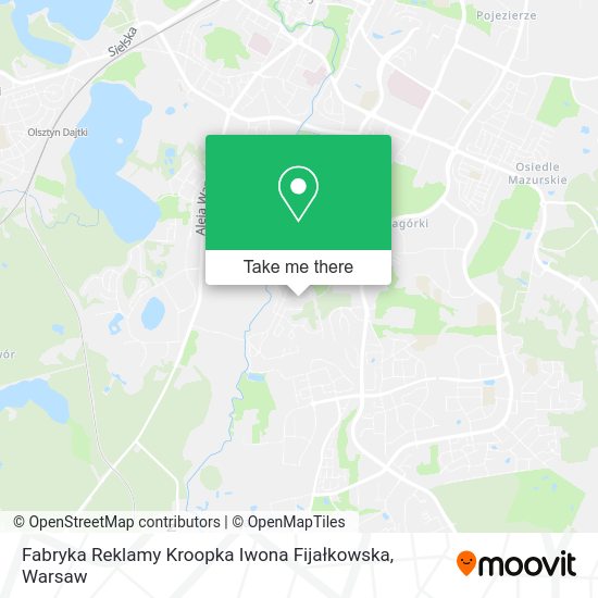 Fabryka Reklamy Kroopka Iwona Fijałkowska map