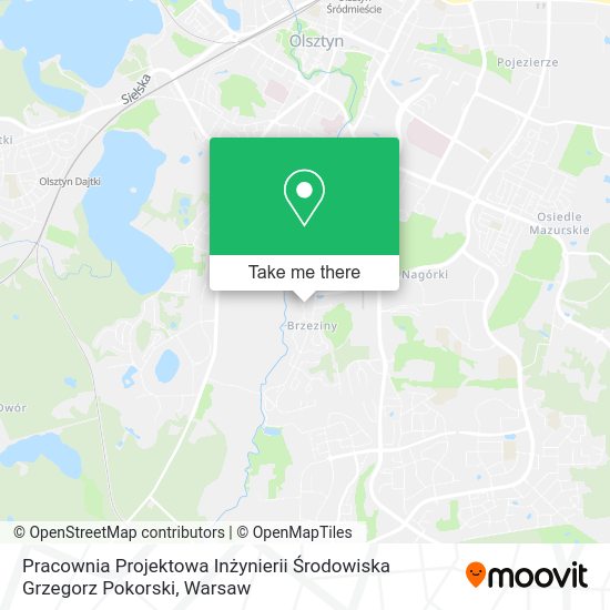 Pracownia Projektowa Inżynierii Środowiska Grzegorz Pokorski map