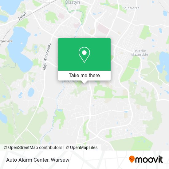 Auto Alarm Center map