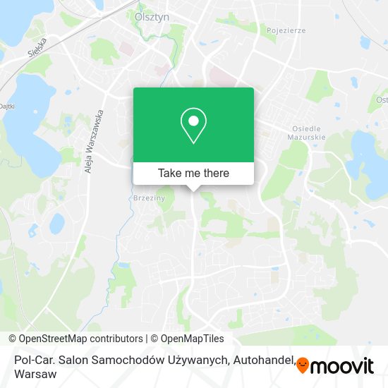 Pol-Car. Salon Samochodów Używanych, Autohandel map