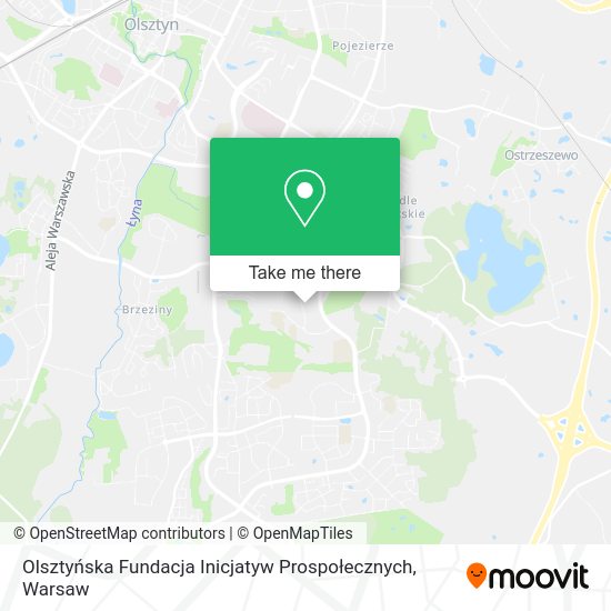 Olsztyńska Fundacja Inicjatyw Prospołecznych map