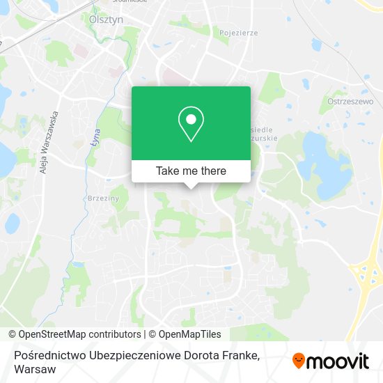 Pośrednictwo Ubezpieczeniowe Dorota Franke map