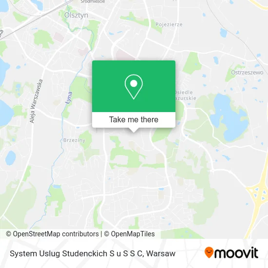 Карта System Uslug Studenckich S u S S C