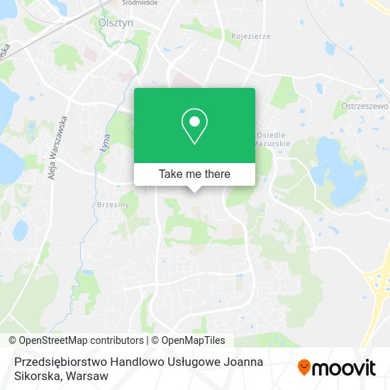 Przedsiębiorstwo Handlowo Usługowe Joanna Sikorska map