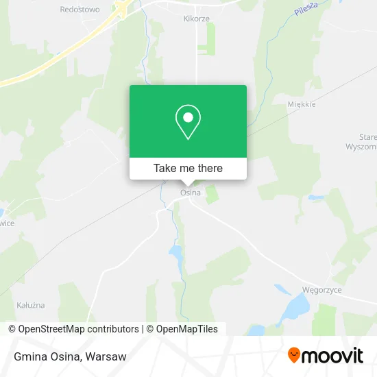 Gmina Osina map