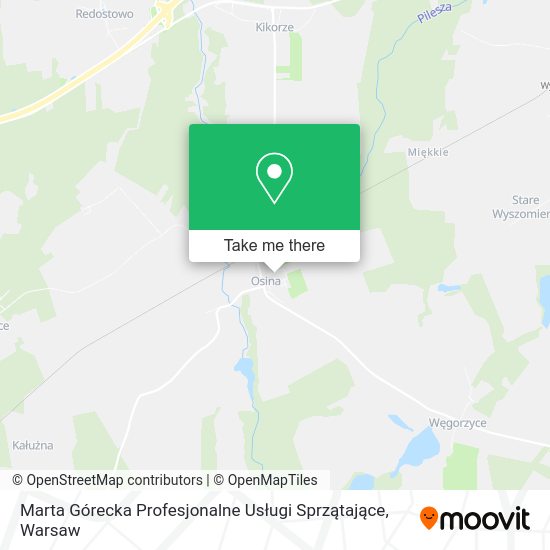 Marta Górecka Profesjonalne Usługi Sprzątające map