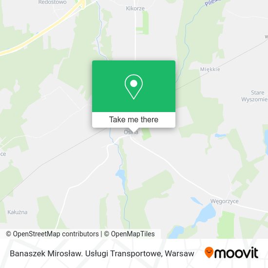 Banaszek Mirosław. Usługi Transportowe map