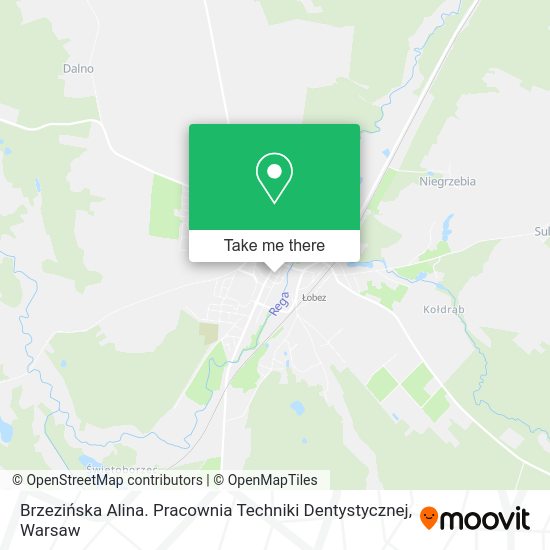 Brzezińska Alina. Pracownia Techniki Dentystycznej map