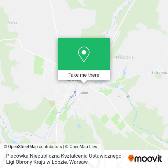 Placowka Niepubliczna Ksztalcenia Ustawicznego Ligi Obrony Kraju w Lobzie map