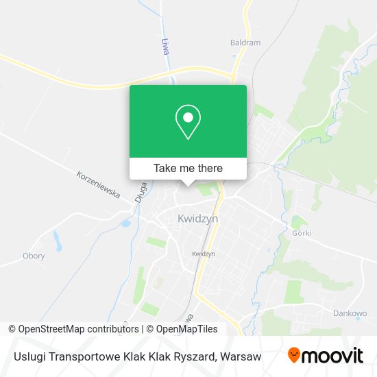 Uslugi Transportowe Klak Klak Ryszard map