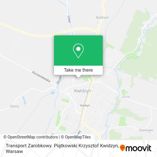 Transport Zarobkowy. Piątkowski Krzysztof Kwidzyn map