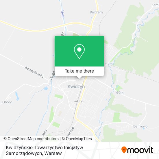 Kwidzyńskie Towarzystwo Inicjatyw Samorządowych map