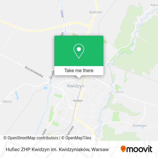 Карта Hufiec ZHP Kwidzyn im. Kwidzyniaków