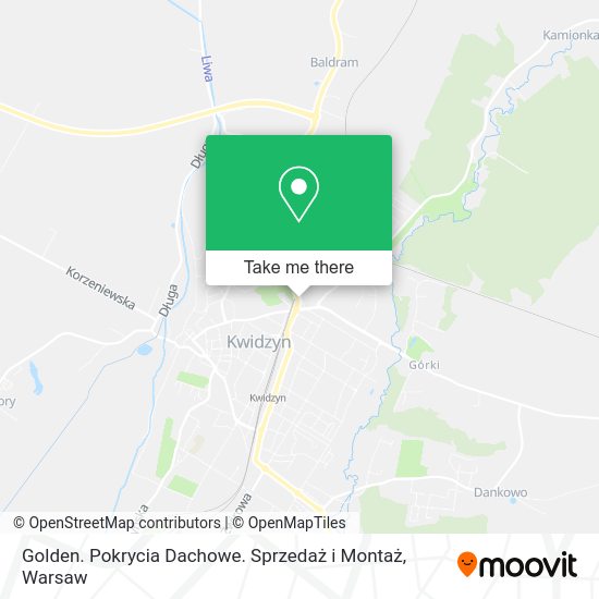 Golden. Pokrycia Dachowe. Sprzedaż i Montaż map