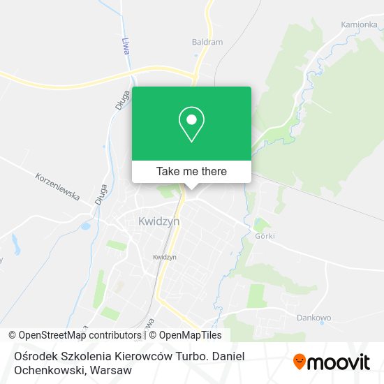 Ośrodek Szkolenia Kierowców Turbo. Daniel Ochenkowski map