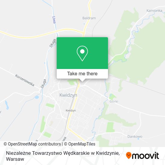 Niezależne Towarzystwo Wędkarskie w Kwidzynie map