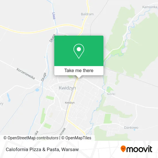 Карта Calofornia Pizza & Pasta