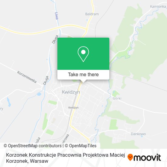 Korzonek Konstrukcje Pracownia Projektowa Maciej Korzonek map