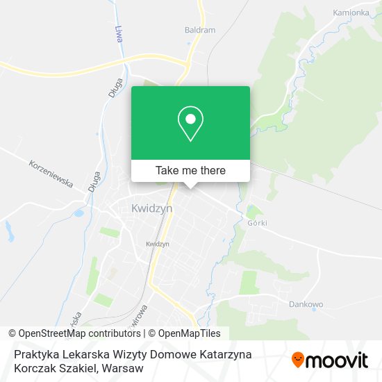 Praktyka Lekarska Wizyty Domowe Katarzyna Korczak Szakiel map