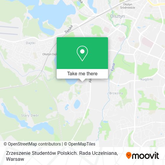 Zrzeszenie Studentów Polskich. Rada Uczelniana map