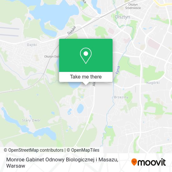 Monroe Gabinet Odnowy Biologicznej i Masazu map