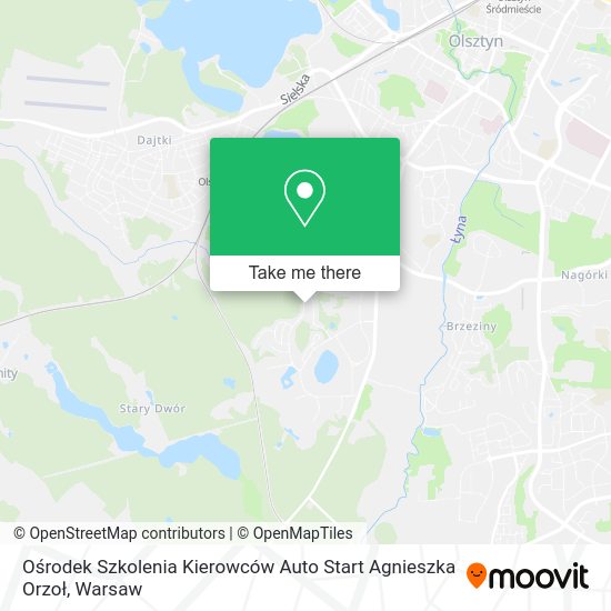 Ośrodek Szkolenia Kierowców Auto Start Agnieszka Orzoł map