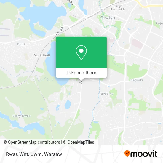 Карта Rwss Wnt, Uwm