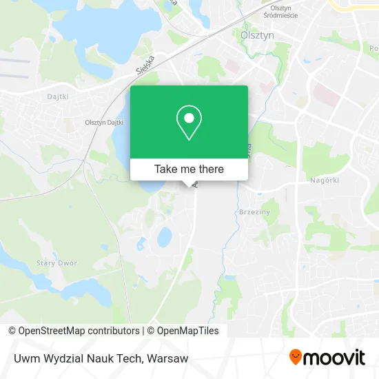 Карта Uwm Wydzial Nauk Tech