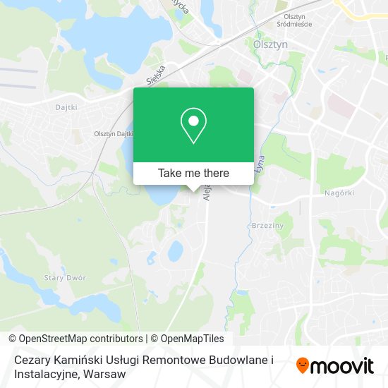 Cezary Kamiński Usługi Remontowe Budowlane i Instalacyjne map