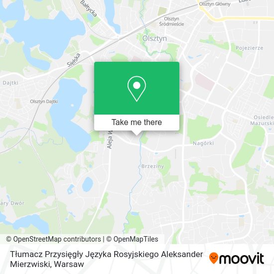 Tłumacz Przysięgły Języka Rosyjskiego Aleksander Mierzwiski map