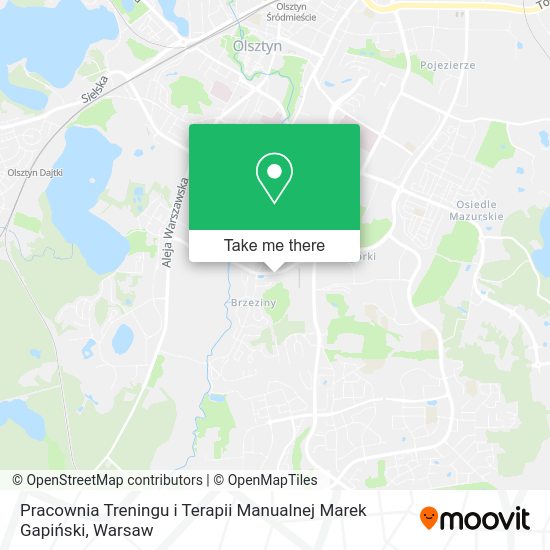 Pracownia Treningu i Terapii Manualnej Marek Gapiński map