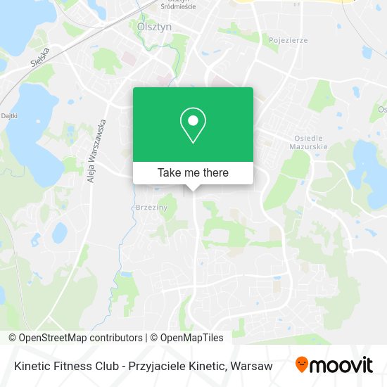 Kinetic Fitness Club - Przyjaciele Kinetic map