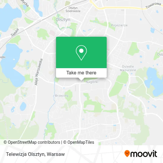 Карта Telewizja Olsztyn