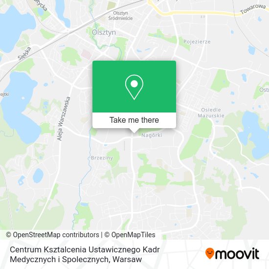 Centrum Ksztalcenia Ustawicznego Kadr Medycznych i Spolecznych map