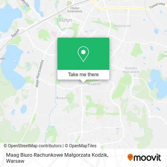 Карта Maag Biuro Rachunkowe Małgorzata Kodzik