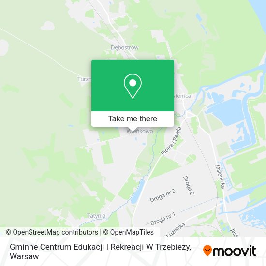 Gminne Centrum Edukacji I Rekreacji W Trzebiezy map