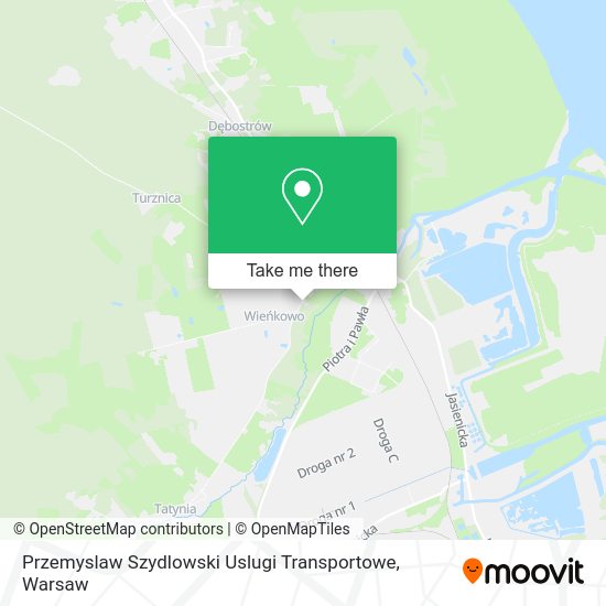 Przemyslaw Szydlowski Uslugi Transportowe map