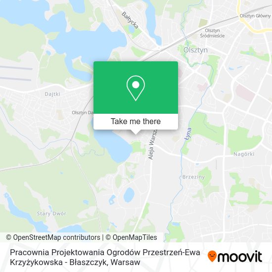 Pracownia Projektowania Ogrodów Przestrzeń-Ewa Krzyżykowska - Błaszczyk map