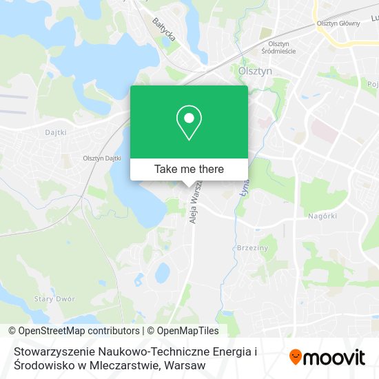 Stowarzyszenie Naukowo-Techniczne Energia i Środowisko w Mleczarstwie map