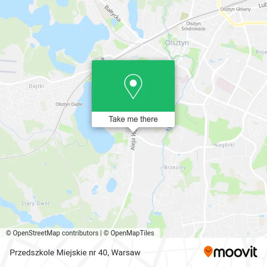 Карта Przedszkole Miejskie nr 40