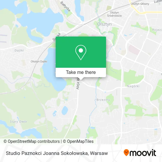 Карта Studio Paznokci Joanna Sokołowska