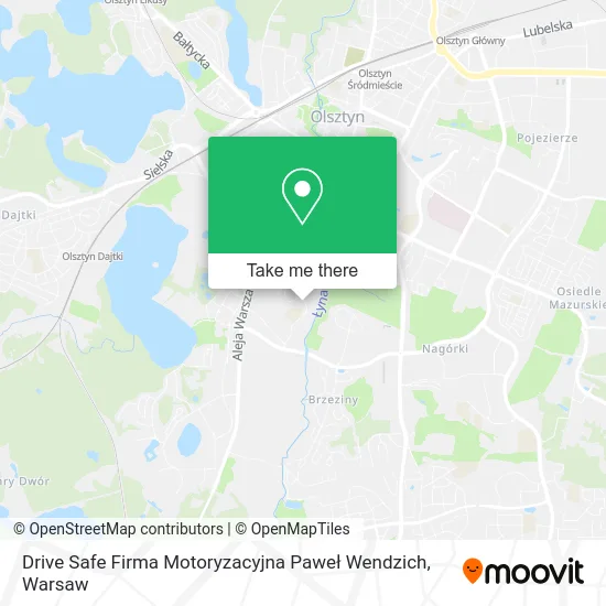 Drive Safe Firma Motoryzacyjna Paweł Wendzich map