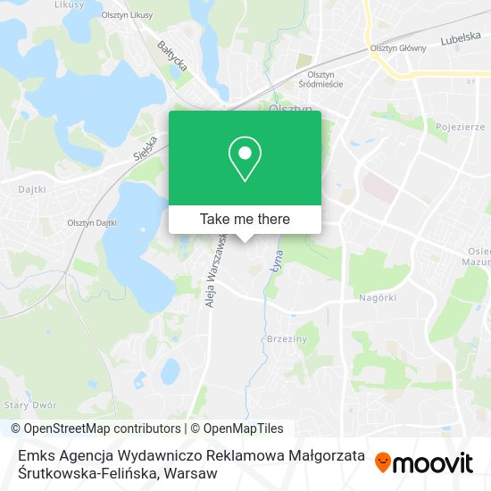 Emks Agencja Wydawniczo Reklamowa Małgorzata Śrutkowska-Felińska map